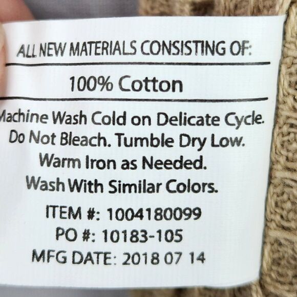 Kitchen Towel Boa Demdaco Blue Tan Floral Country Traditional New - Picture 7 of 7